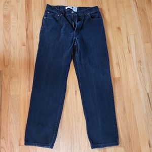 Men's Levi's 550 Black Jeans 34 x 30 relaxed